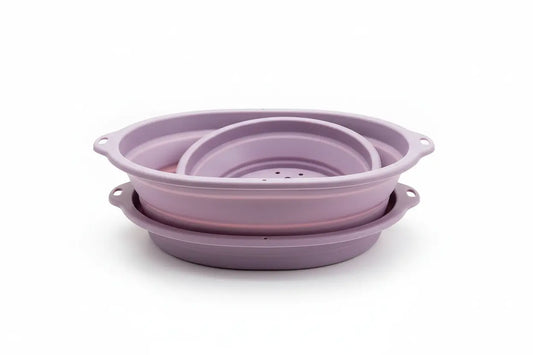 bol de bain pliable mauve clair